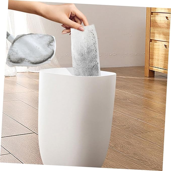 Rotatable Dust Mop with Electrostatic Triangular Cloth No-wash Floor Sweeper for Hardwood and Wall Cleaning Includes Dry Cleaning for Household Use