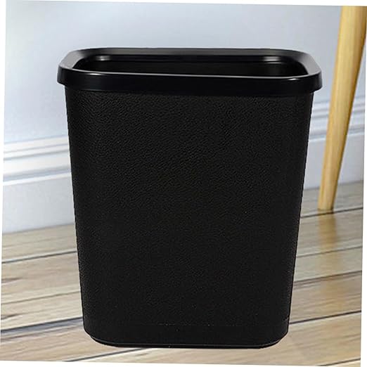 Thickened Plastic Wastebasket Garbage Container for Living Bathroom Bedroom Office Hotel Opening Trash Bin Without Lid Sturdy Waste Bucket for Home and Dorm Use