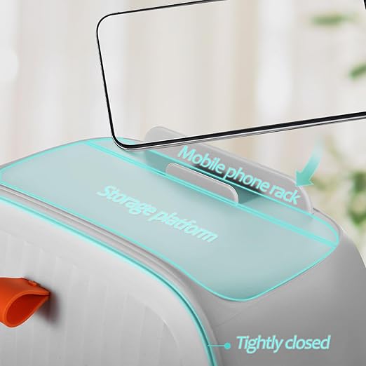 Mini Desktop Trash Can Small Wastebasket Removable Tabletop Garbage Bin White Compact Countertop Rubbish Bin for Office Dorm Room