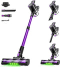 Cordless Vacuum Cleaner40Kpa Powerful Vacuum Cleaners for Home Vacuums with LED Display Anti-Tangle 8 in 1 Lightweight Vacuum for Hard Floors Pet Hair(Black)