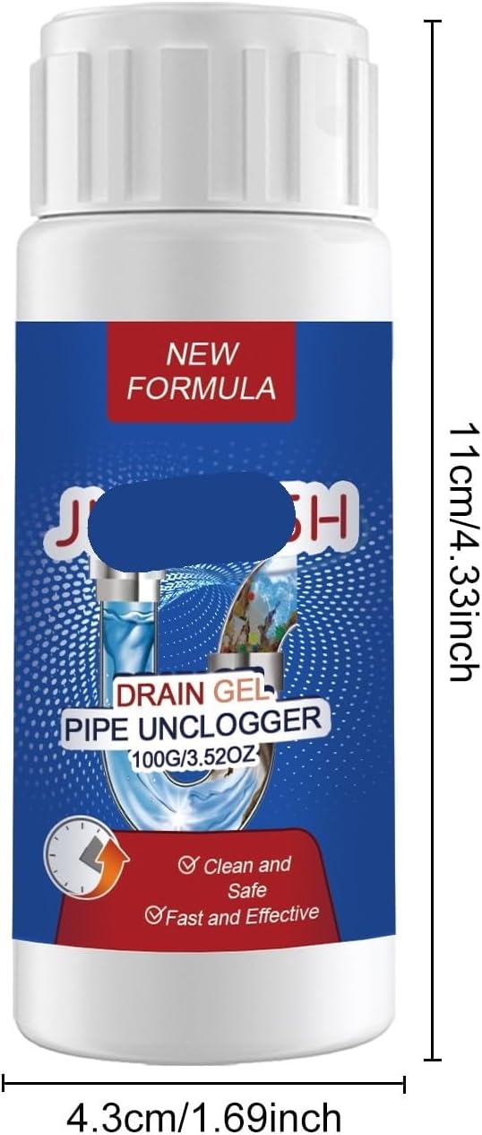 Pipe Drain Unblocker for Kitchen &amp Bathroom - Odor Eliminator Clog Remover Grease Dissolver(1PCS)