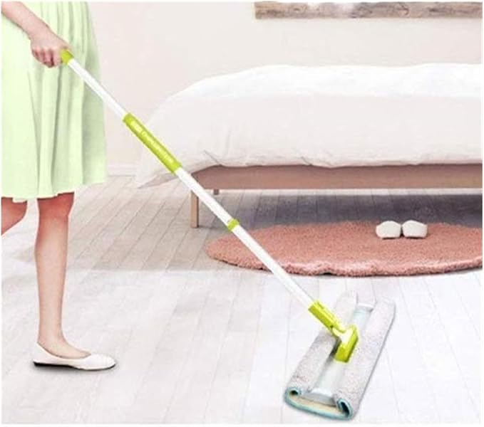 Flat Clip Mop Stainless Steel Telescopic Rod Floor Removal Convenient Household Kitchen Cleaning