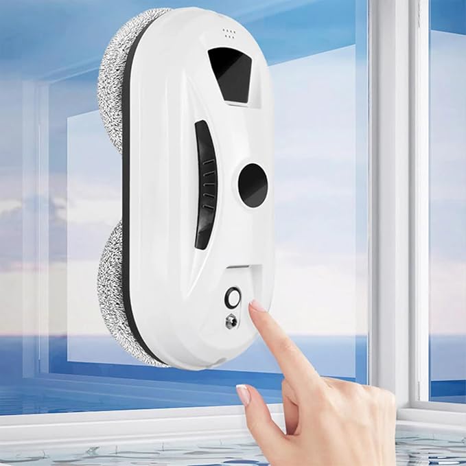 Automatic Smart Window Cleaning Robot – Edge Detection Smart Spray &amp Streak-Free Shine Square Window Cleaning Robot Multi-surface Window &amp Floor CleanerFor Home Wall &amp High-Rise Windo