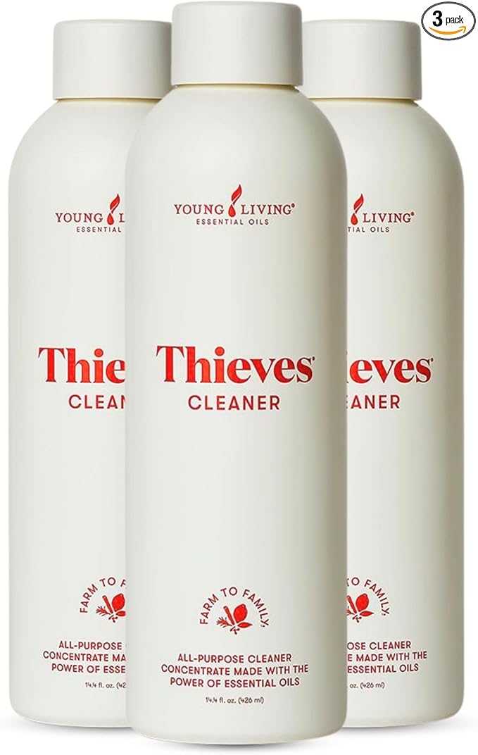 Young Living Thieves Household Cleaner Ultra Concentrated 14.4 fl oz – All Purpose Cleaner for Kitchen Bathroom &amp Surfaces – Multipurpose Essential Oil Cleaner – 3 Pack