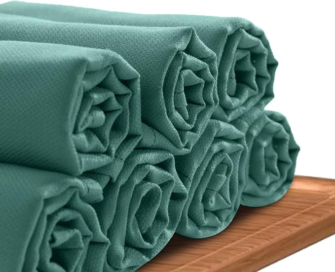 Avalon Towels Surgical Huck Towels (Pack of 24) Size 17x26 Inches 100% Cotton Cleaning Cloths Multi-Purpose Perfect for Hospitals and Home (Green)