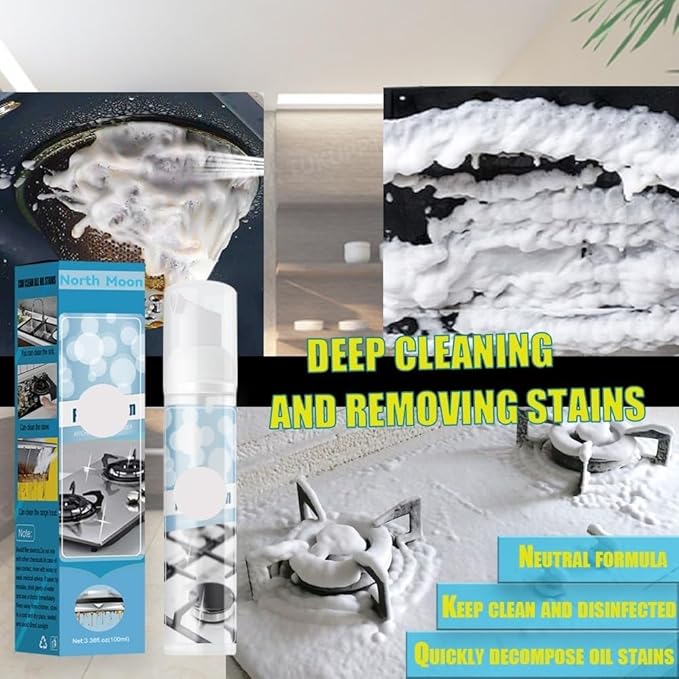 Kitchen Heavy Grease Foam Cleaner - Powerful Degreaser For Ovens Stovetops And Kitchen Surfaces(20PCS)