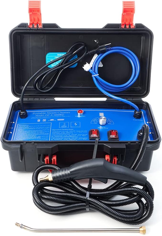 110V 1400W Portable Steam Cleaner High Temperature Pressure Compact Steamer Cleaner Household Car Electric Steaming Cleaning Machine