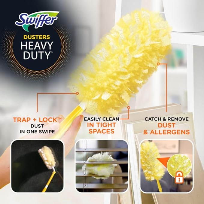 Swiffer Duster Heavy Duty Starter Kit with 2 Refills