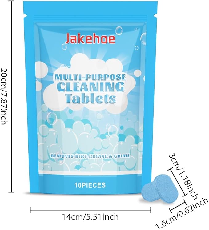 Multi-Purpose Cleaning Tablets For Home Bathroom Wall Grease &amp Water Stains - Deep Cleaning Easy To Use(3PCS)