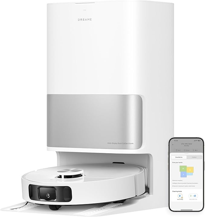 DREAME L10s Ultra Gen 2 Robot Vacuum and Mop 10000Pa Suction MopExtend Tech All-in-One Base Station 75 Days Auto-Empty Mop Self-Washing&ampDrying Smart Obstacle Avoidance Carpet Cleaning