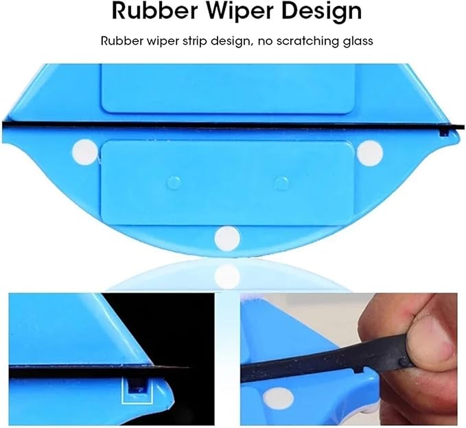 Double-sided Magnetic Glass Cleaning Brush Household Tool Suitable For Single Windows 3-10mm Thick(Blue 3-10mm)