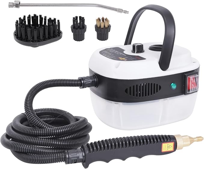 Handheld Steam Cleaner with Extension Hose and Accessory Set Chemical-Free Cleaning Tool for Home and Office