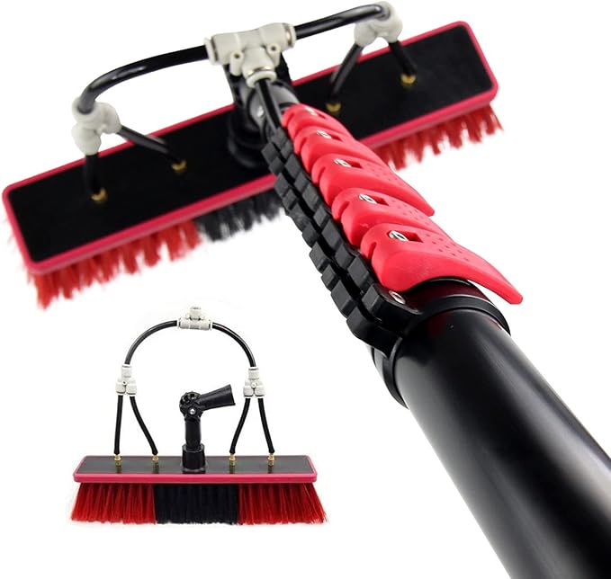 Water Fed Pole Kit Window Cleaning Pole 6M 9M 10.8M Water Fed Telescopic Brush/Extendable Cleaner Conservatory Roof for Photovoltaic Panel Cleaning Trucks20FT/6M