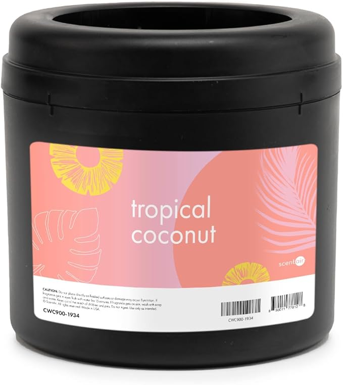 ScentAir Whisper Home Monthly Plug-in Refill Fragrance Cartridge for Home and Office Tropical Coconut