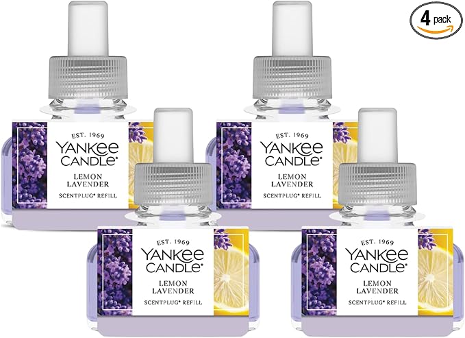 Yankee Candle ScentPlug Refill Lemon Lavender 0.625 Fl Oz (Pack of 4)