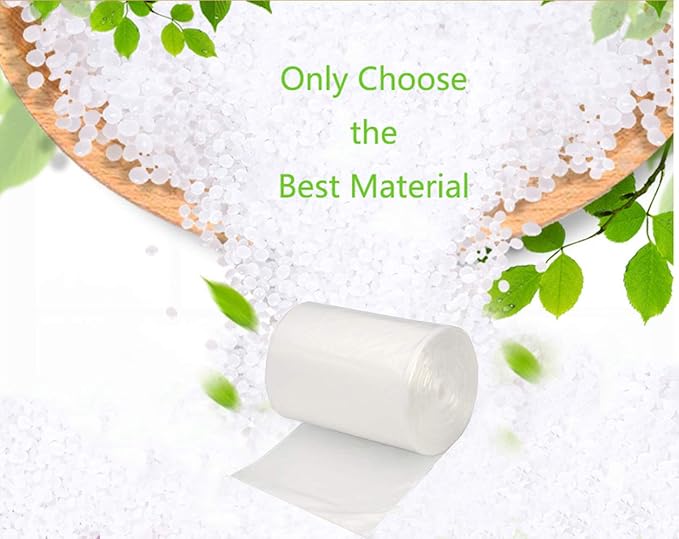 8-12 Gallon Clear Trash bag Garbage Bag Trash Can Liner (8-12 Gallon (100 Bags))