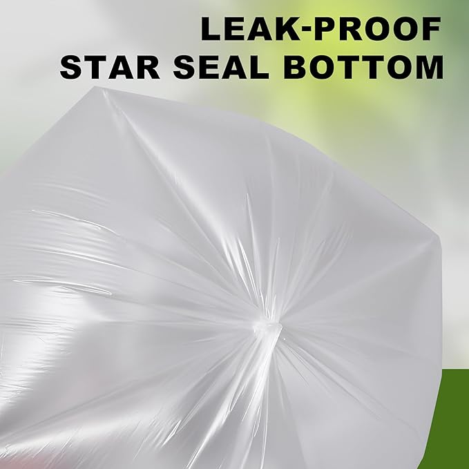 Trash Can Liner - Wholesale 200 Count Garbage Bags on Perforated Roll 55 Gallon Multipurpose for Office Bathrooms Business Home Commercial and Industrial Needs