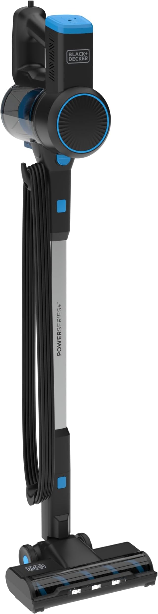 BLACK+DECKER Powerseries+ Corded 3 in 1 Stick Vacuum Upright to Hand-Vac Multi Surface LED Floor Head HEPA Filtration Powerful 14k Pafor Hard Floor Low Carpet Pet Hair Home &amp Office use Bl