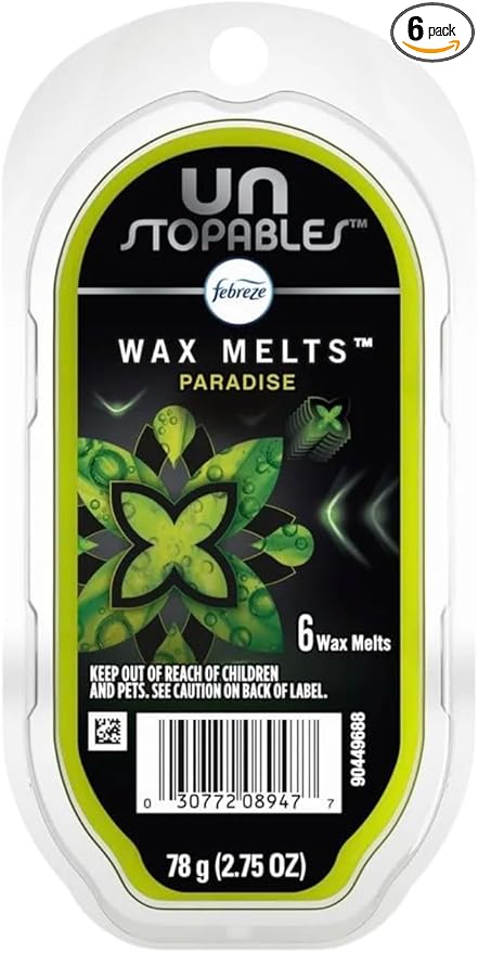 6 Pack Febreeze Wax Melts Paradise Scent Passion Fruit Atemoya Pineapple 2.75 oz 6 Count