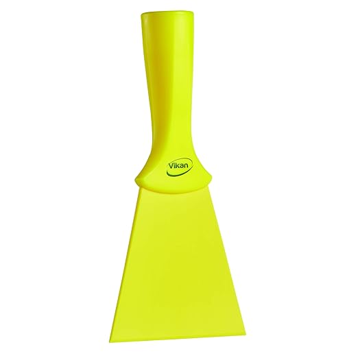 Vikan 40126 Nylon Threaded 4 Scraper Yellow