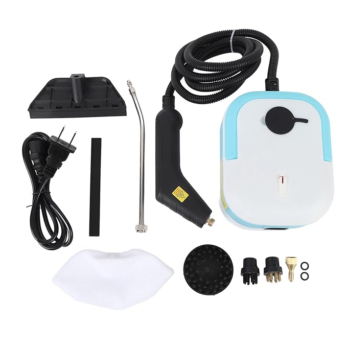 Yinhing Handheld Steam Cleaner Powerful 1200W Multi Functional Portable Steamer Fast Heating 10s for Kitchen Bathroom Tile Car Detailing ABS Material 1200ml Tank (US Plug 110V)