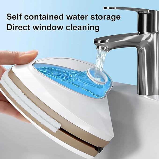 Bao Monad Magnetic Glass Brush Double-Sided scrubbing Window Cleaning Tool Automatic Drainage Double-Layer Household Cleaning Brush for Household