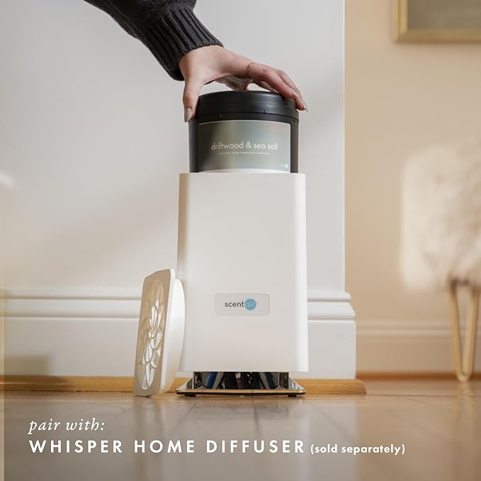 ScentAir Whisper Home Monthly Plug-in Refill Fragrance Cartridge for Home and Office Amazon Exclusive Driftwood &amp Sea Salt