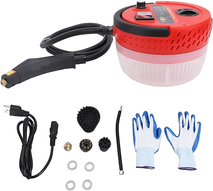 Handheld Steam Cleaner 2500W 1400ml High Pressure High Temperature Steam Cleaner with 6 Adjustable Gears Portable Steamer Cleaning Machine for Home Kitchen Car Beauty Salon