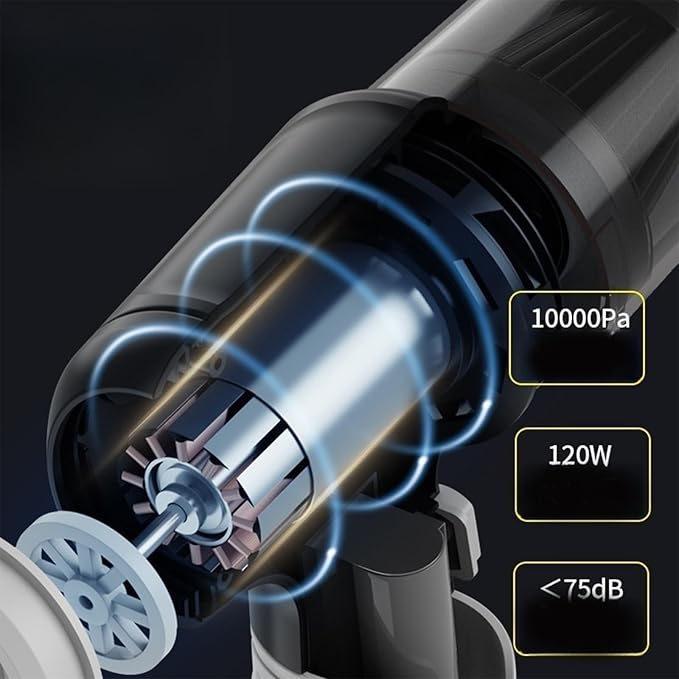 Handheld Vacuum USB Rechargeable Car Carpet Cleaner Light Weight Portable Trash Garbage Remover Car Dry Wet Use