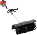52CC Gas Power Sweeper Outdoor Handheld Sweeper Artificial Grass Broom 1700W Single Cylinder 2 Stroke 2.3HP 1.8M Engine Brush Lawn Garbage Sweeper Broom Driveway Cleaner Tools