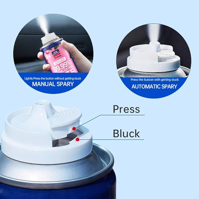 GLODWAY Car Air Freshener Spray Magnolia Scent 6 OZ Odor Eliminator4 Pack for Cars Trucks RVs Home