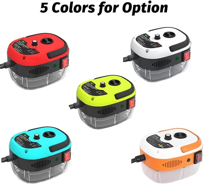 2500W Portable Handheld Steam Cleaner High Temperature Pressurized Steam Cleaning Machine with Brush Heads and Gloves for Kitchen Furniture Bathroom Car