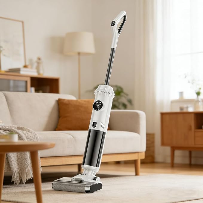 Vacuum Mop All in OneComplete Wet Dry Vacuum Cordless Floor Washer One-Step Cleaning for Hard Floors