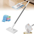 Beldrays Mop Beldrays Clip to Grip Mop 360 Swivel Floor Cleaner for Hardwood &amp Tile Hands-Free One-Button Release Use Any Cloth or Towel Slip-Proof Clamping Teeth Wet &amp Dry Cleaning (5*