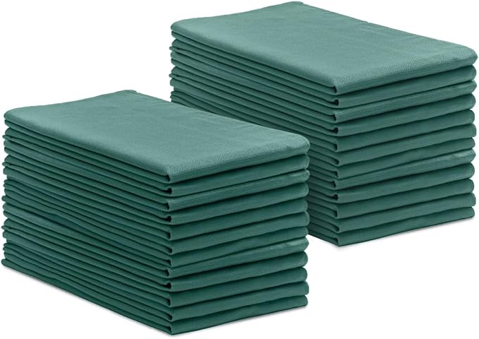 Avalon Towels Surgical Huck Towels (Pack of 24) Size 17x26 Inches 100% Cotton Cleaning Cloths Multi-Purpose Perfect for Hospitals and Home (Green)