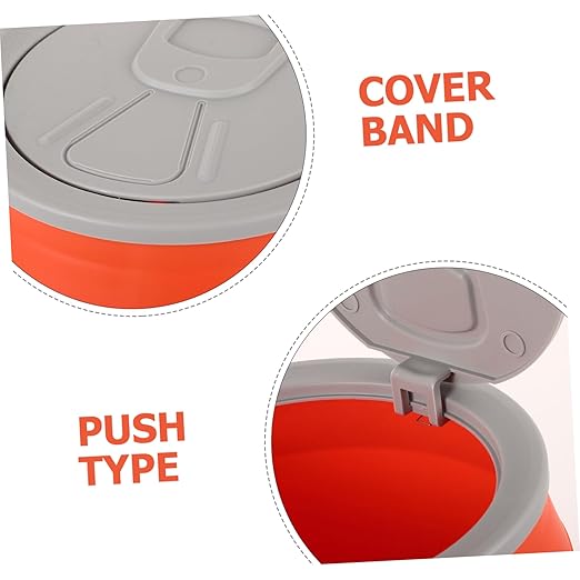 Zerodeko Soda Can Shaped Auto Trash Can Wastebasket Lid Kitchen Waste Bin Small Bathroom Bin for Home Decor