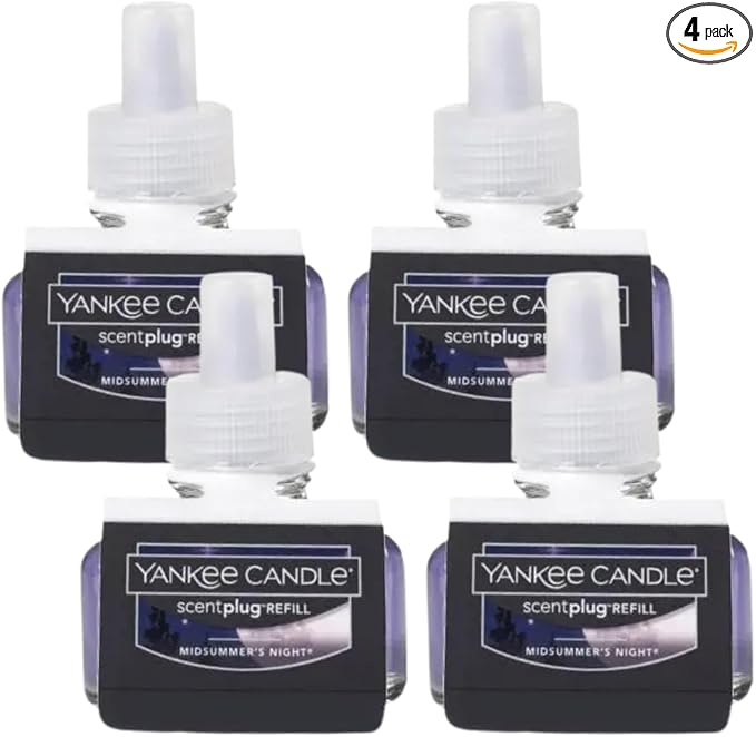 Yankee Candle Scent Plug Refill Midsummer Night (Pack of 4)
