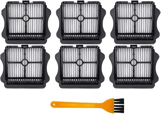 EtliN Compatible WithTineco Floor ONE S5 /LCD/LED Cordless Wet Dry Vacuum Cleaner Set Replacement Brush Roller and Vacuum HEPA Filter Accessori(Color:6PCS)