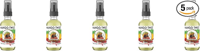 5 Pack of KronicKiller Air Freshener &amp Burning Oil Liquid Spray 1 Fl Oz Long Lasting Scent Duration Car &amp Room Deodorizing (Mango Twis)