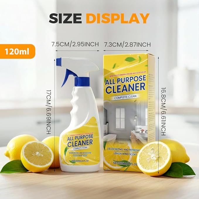Clean Up Kitchen Oil Stains Spray Kitchen Heavy Oil Cleaner Spray Multi Purpose Degreaser Cleaner Spray Removes Grease Grime And Stains On Microwave Oven Stove Top Heavy Duty for Kitchen (2Pcs)