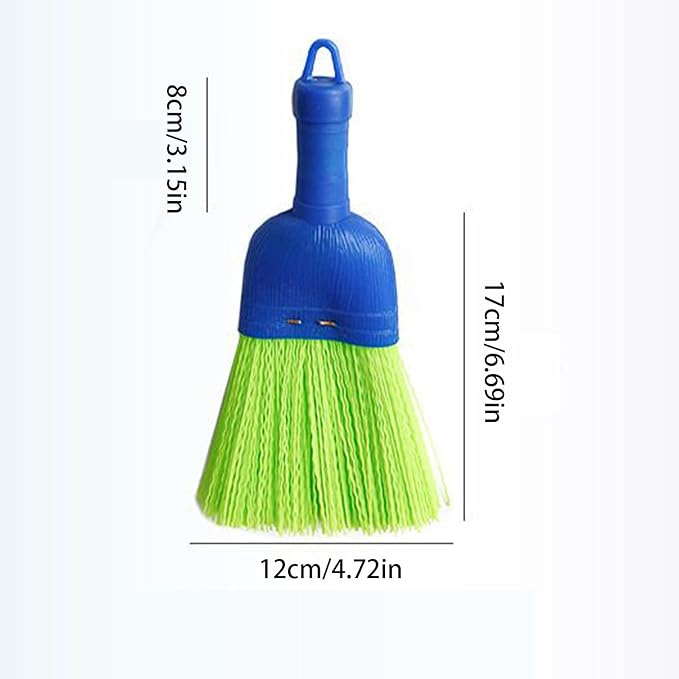 Handheld Broom - 2-Piece Portable Soft Bristle | Outdoor Whisk Broom Sweeping Brush | for Indoor Outdoor Home Rv Car College Bathroom Kitchen