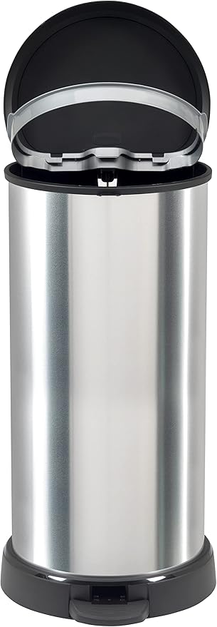 Curver 184106 40L Polypropylene Metal Look Pedal Bin 30 x 34.9 x 69.7cm