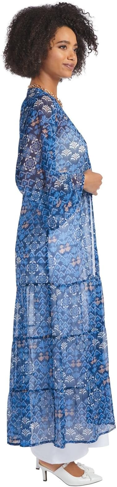Masseys Sheer Printed Duster