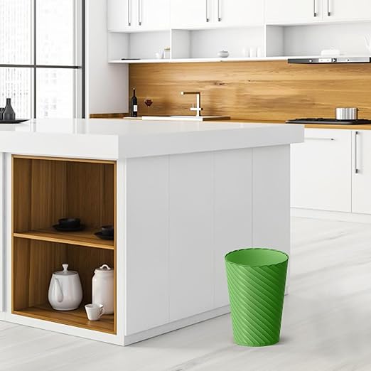 Lysam Bathroom Trash Can 3 Pack 1.8 Gallons Small Trash Can with Trash Bags Bathroom Garbage Can Plastic Trash Bin Round Waste Basket for Bedroom Office Compact Space (Pink Purple Green)
