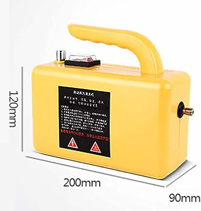110V/220V High Pressure Steam Cleaner2600W Handheld High Temperature CleanerTankless Heavy Duty Household Grout Tile Kitchen Fuel TruckYellow-220V