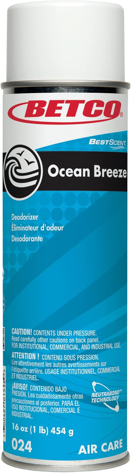 Betco® BestScent™ Aerosol Odor Eliminator Spray Ocean Breeze 16 Oz Pack Of 12