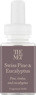 Pura &amp The Met Home Scent Refill - Smart Home Air Diffuser Fragrance - Provides Hours of Luxury Fragrance - Household Essential - Clean &amp Safe Diffuser - Single Refill Swiss Pine &amp Eucaly