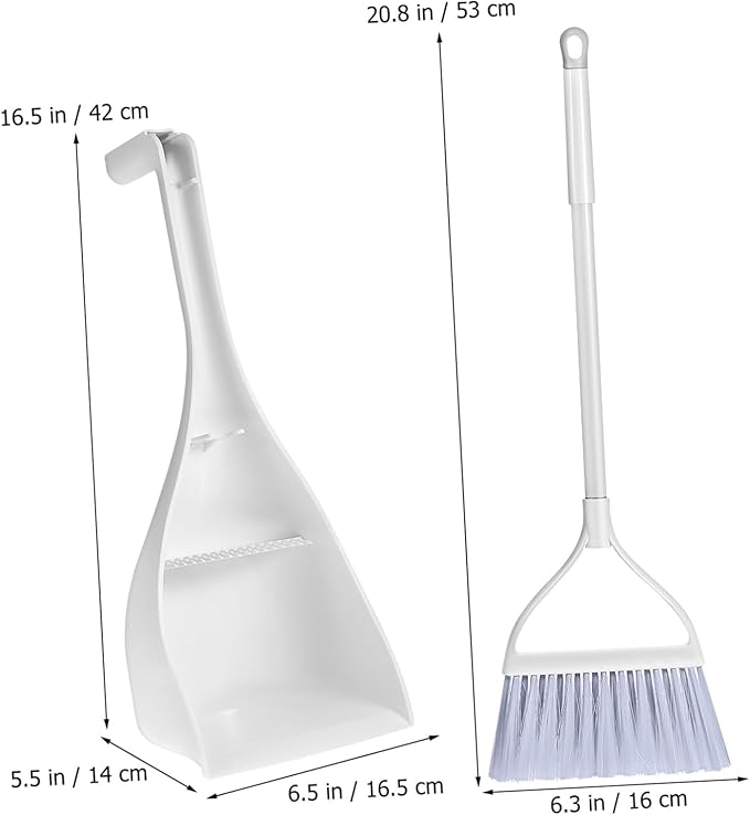 Zerodeko Mini Broom Dustpan Set Small Brush for Kitchen Apartment Cleaning Essentials
