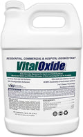Vital Oxide Disinfectant Deodorizer Cleaner Food-Contact Sanitizer Virucide – (EPA registration #82972-1) – Kills Mold &amp Mildew Eliminates Odors-1 Gallon