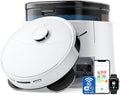 Lefant M3 Robot Vacuum Auto Mop Washing 12000Pa Suction Self-Emptying &amp Refilling 9mm Mop Lifting 200RPM Spinning Mops Smart Obstacle Avoidance White